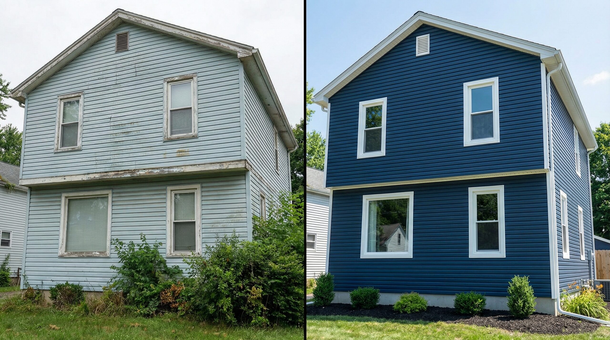 Comparing old and new vinyl siding
