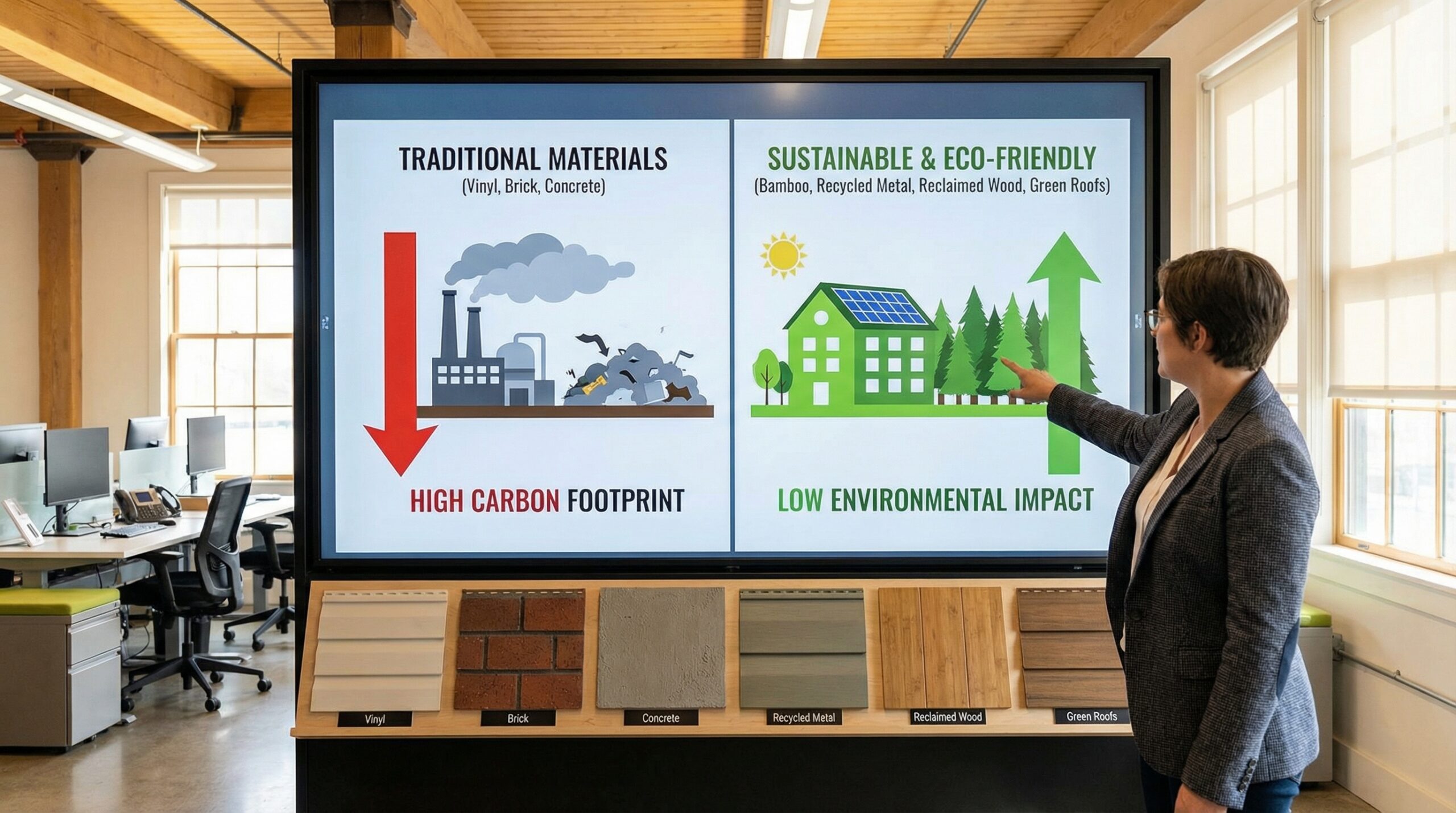 Environmental impact comparison between traditional and sustainable siding
