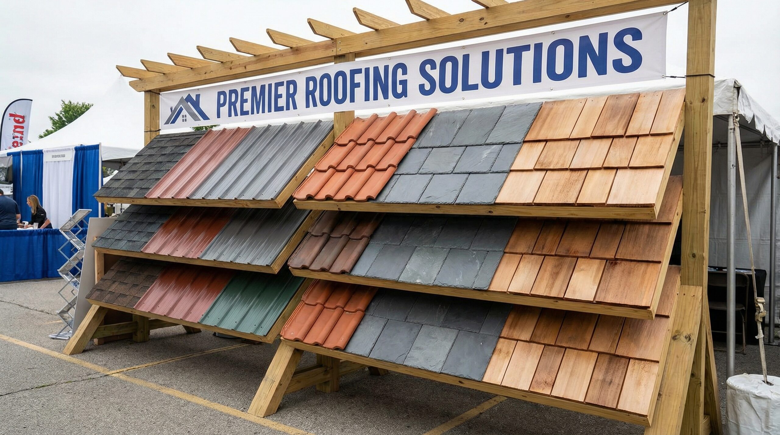 Comparison chart showing different roofing materials and their installation timeframes