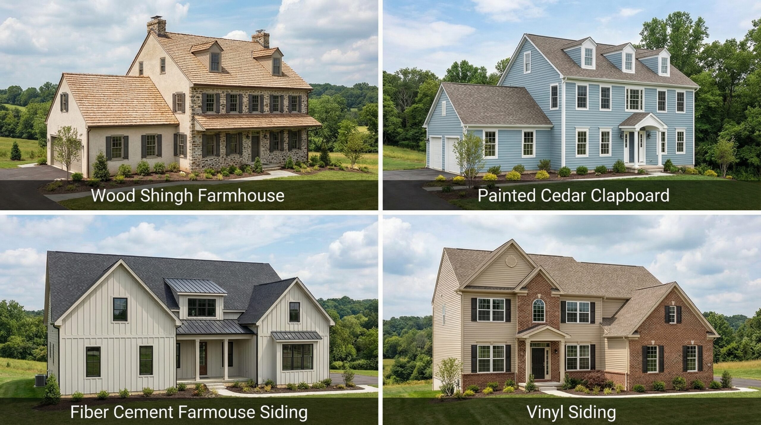 comparison of different siding materials on Northeast Ohio homes