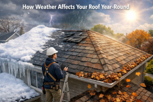 Visualization of impact on weather on Northeast Ohio roof