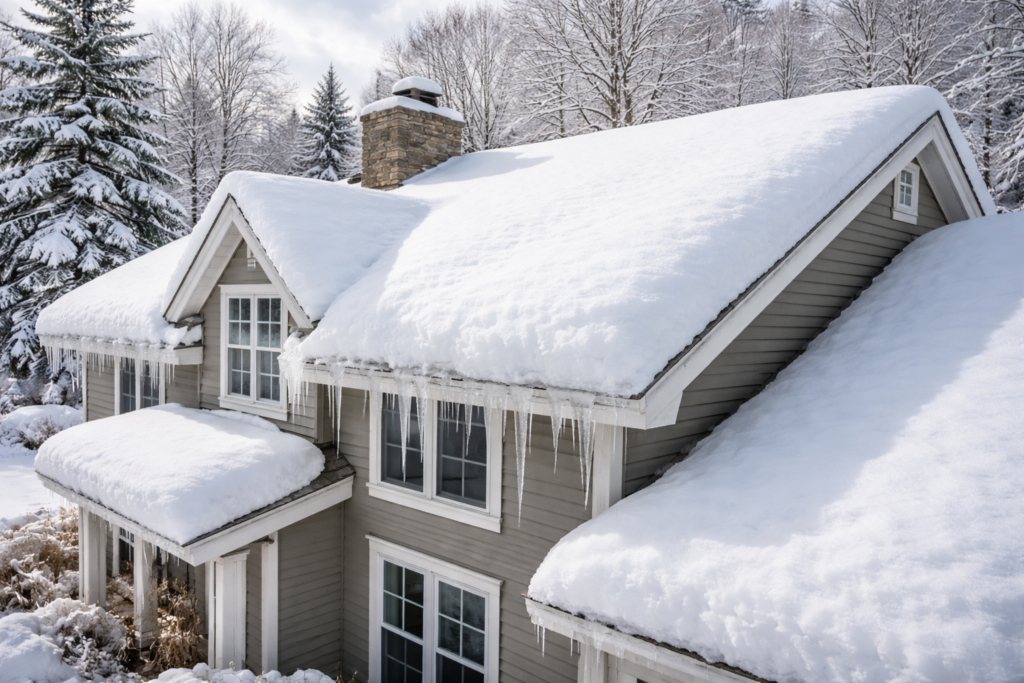 Snow Load and Your Roof - Peak & Valley Roofing