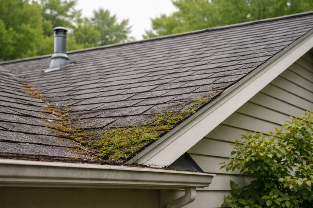 Visualization of roof with possible roof leak