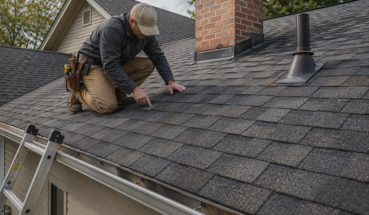 Visualization of preventive roof maintenance