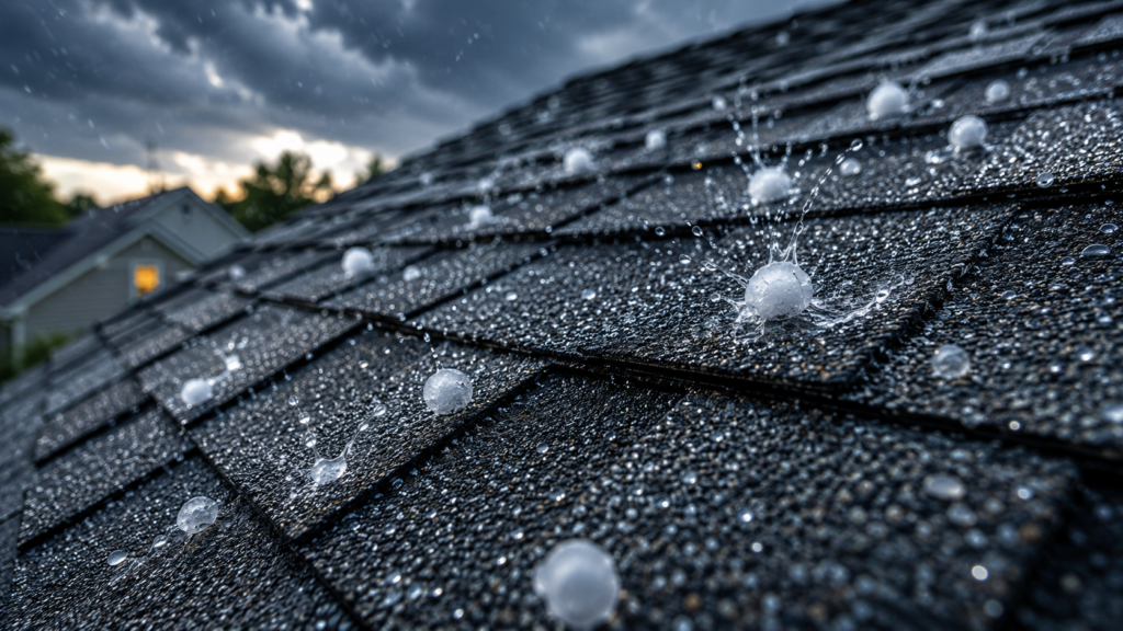 Visualization of the details of impact resistant shingles