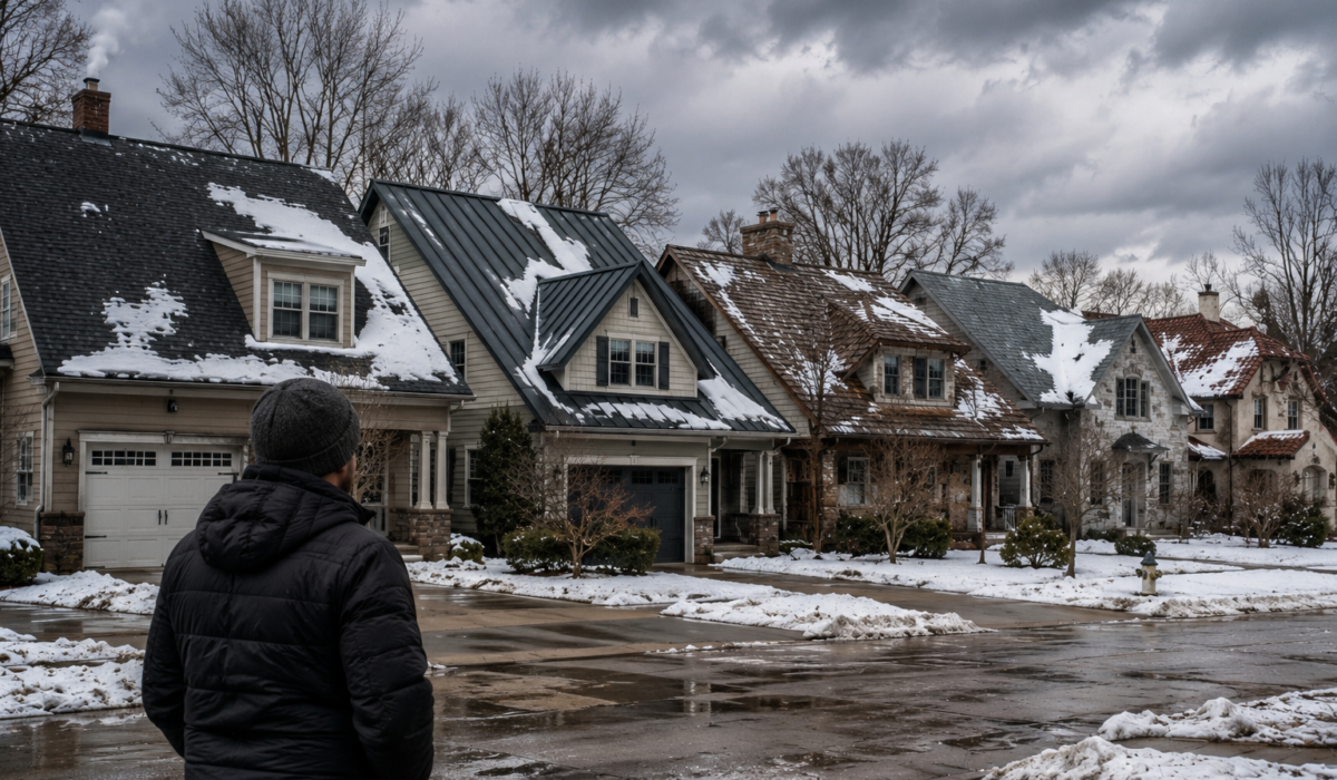 Visualization of different types of roofing materials