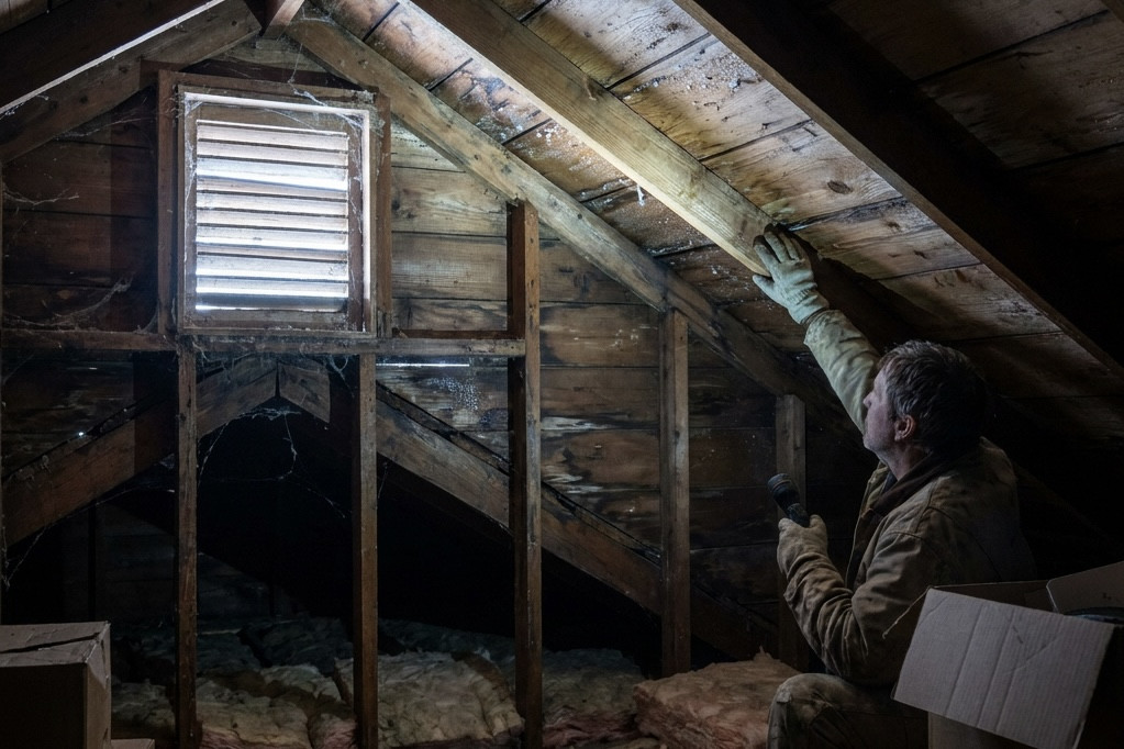 Visualization of attic condensation