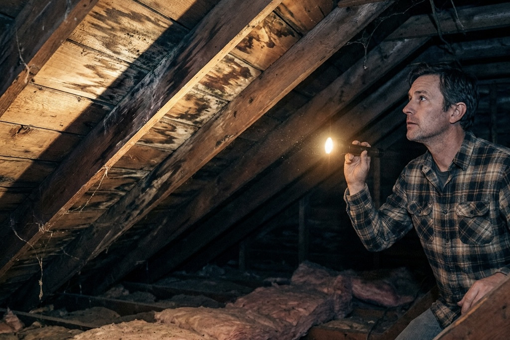 Visualization of attic warning signs
