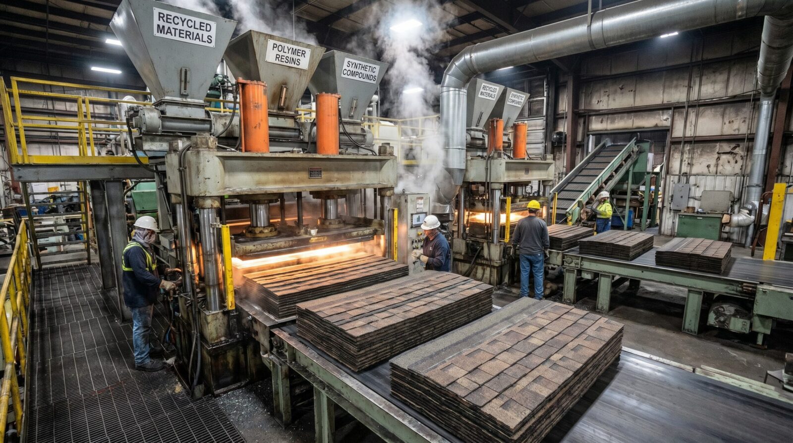 Composite shingle manufacturing process