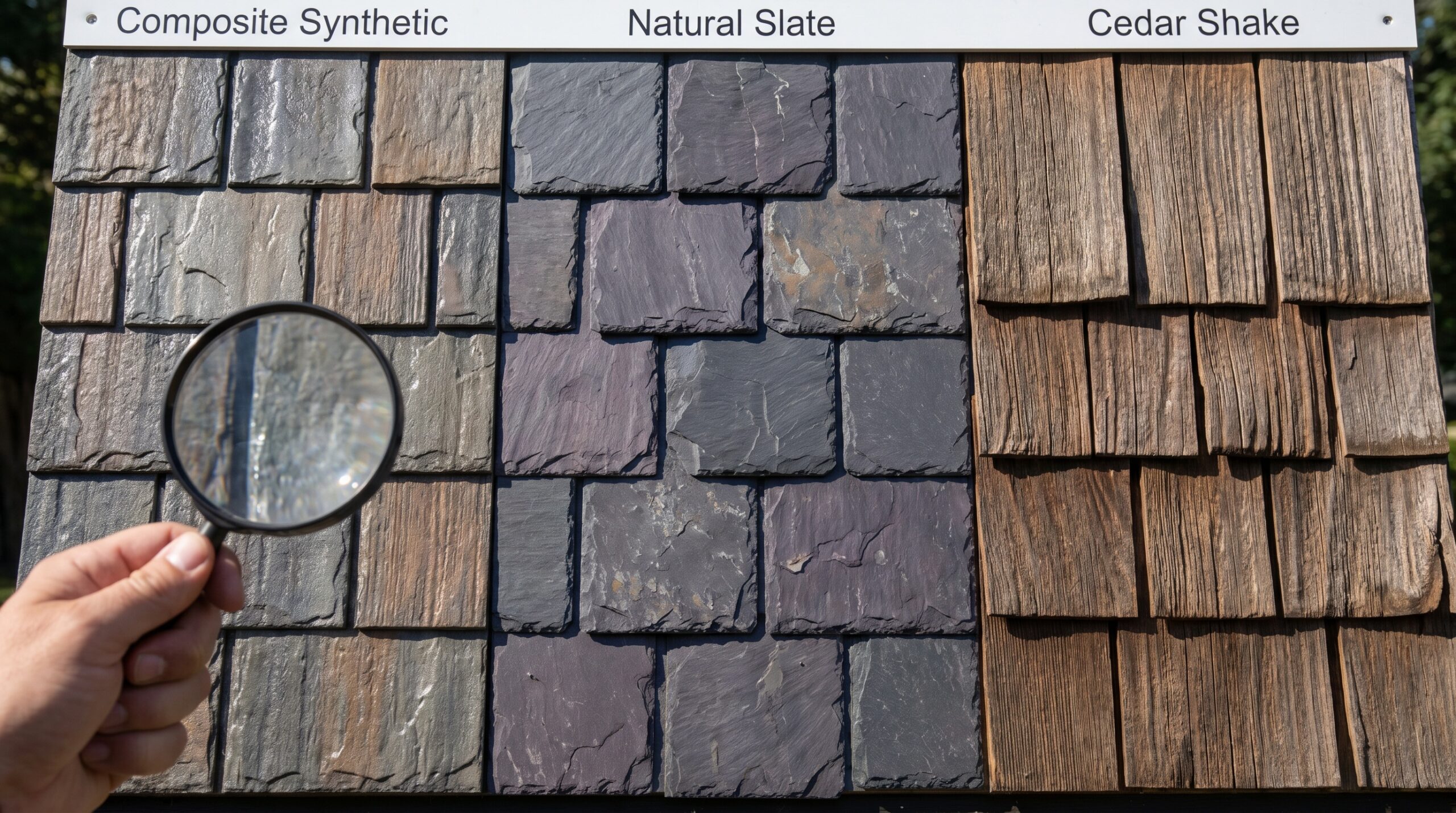 Composite vs natural shingles comparison