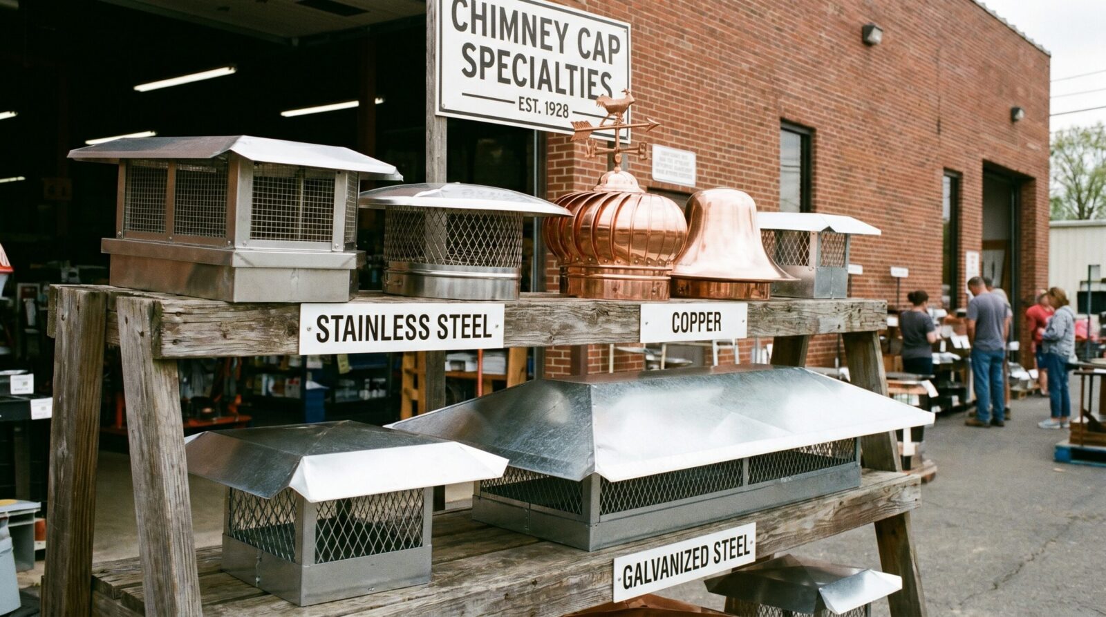 Different types of chimney caps materials and styles
