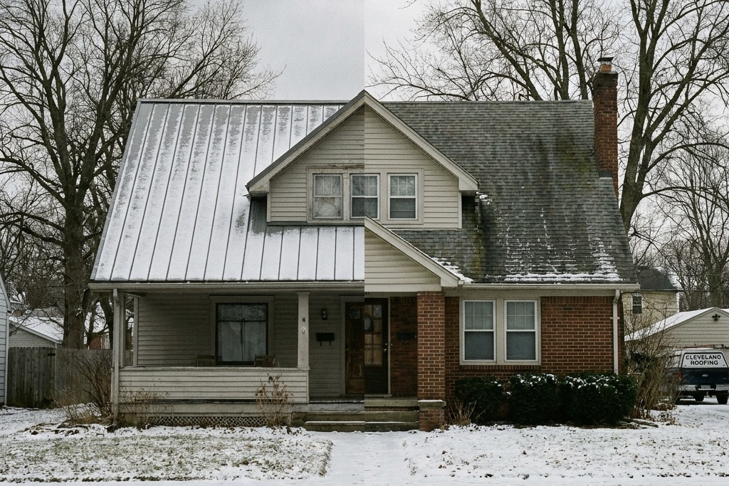Comparison of metal vs asphalt roofing