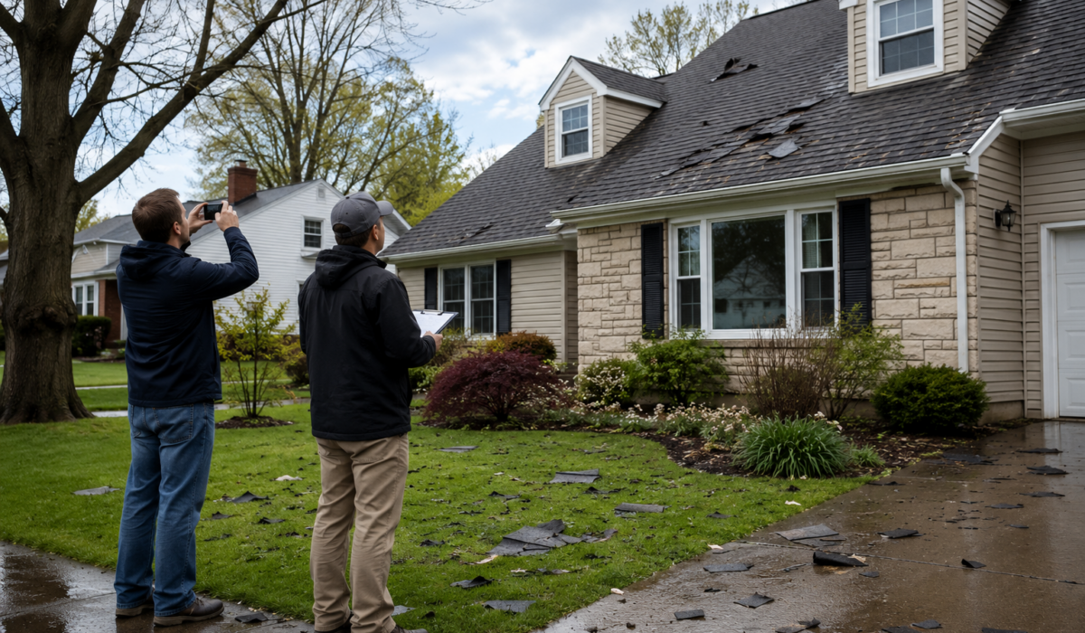 Visualization of insurance process after storm damage