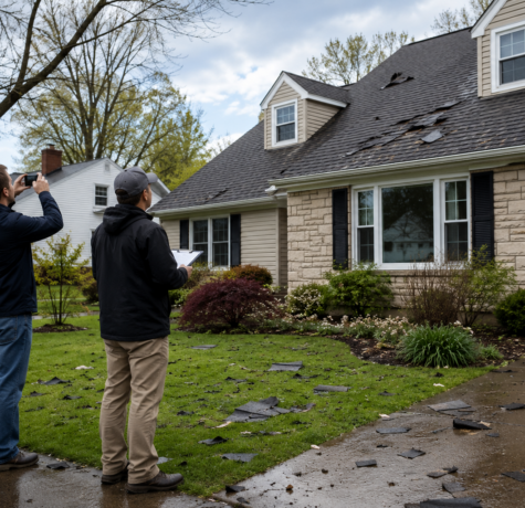 Visualization of insurance process after storm damage