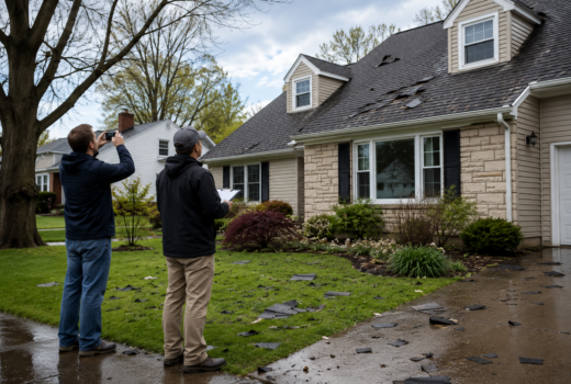 Visualization of insurance process after storm damage
