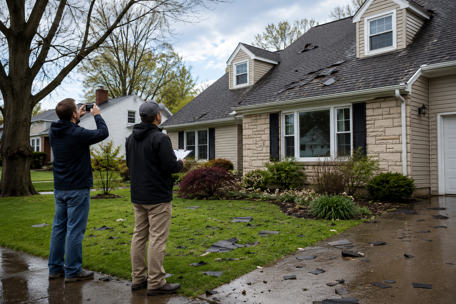 Visualization of insurance process after storm damage