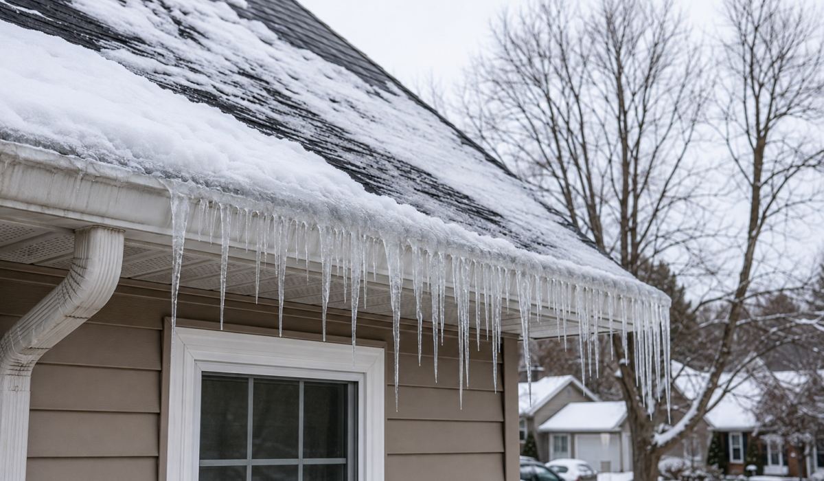 Visualization of ice dams in northeast Ohio