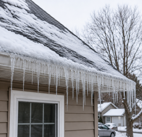 Visualization of ice dams in northeast Ohio