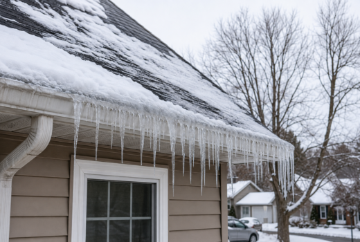 Visualization of ice dams in northeast Ohio