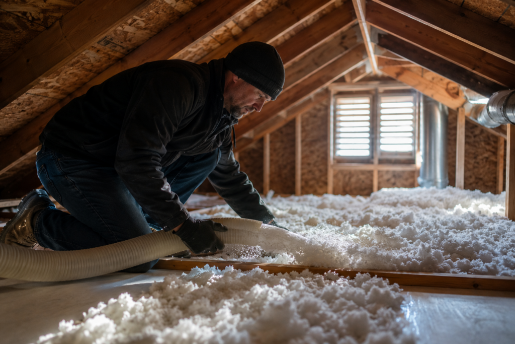 Visualization of prevention of ice dams